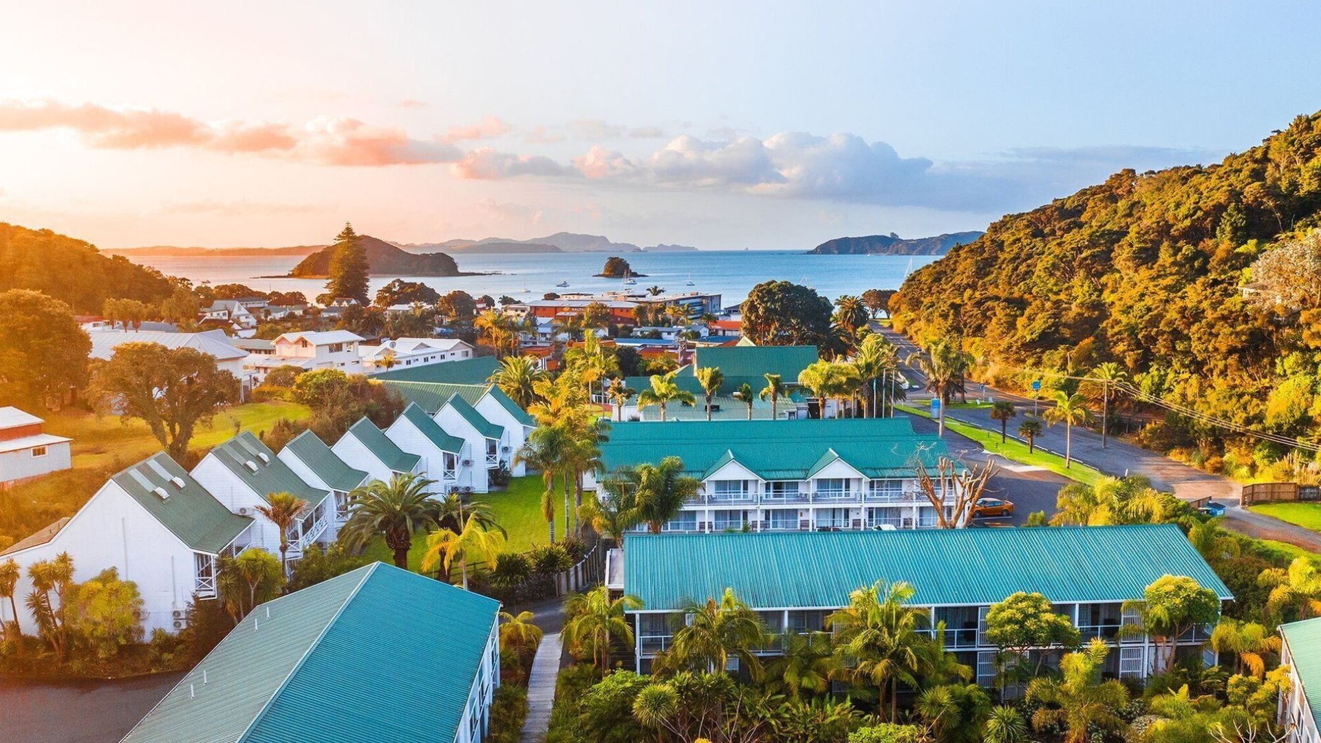 Aerial View, Scenic Hotel Bay of Islands, Paihia