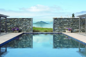 Blanket Bay Luxury Lodge Glenorchy Accomm Pool View