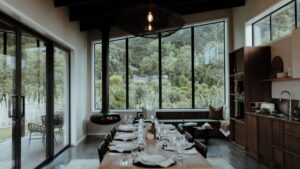 Dining Room View Te Whaanga Retraet Raglan