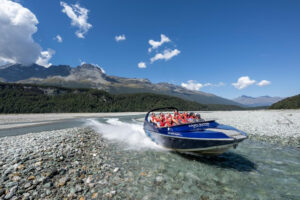 Glenorchy Scenic Tour With Dart River Jetboat People Enjoying Jetboat