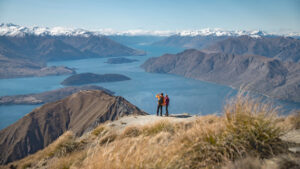 Hikers Enjoy View From Roys Peak