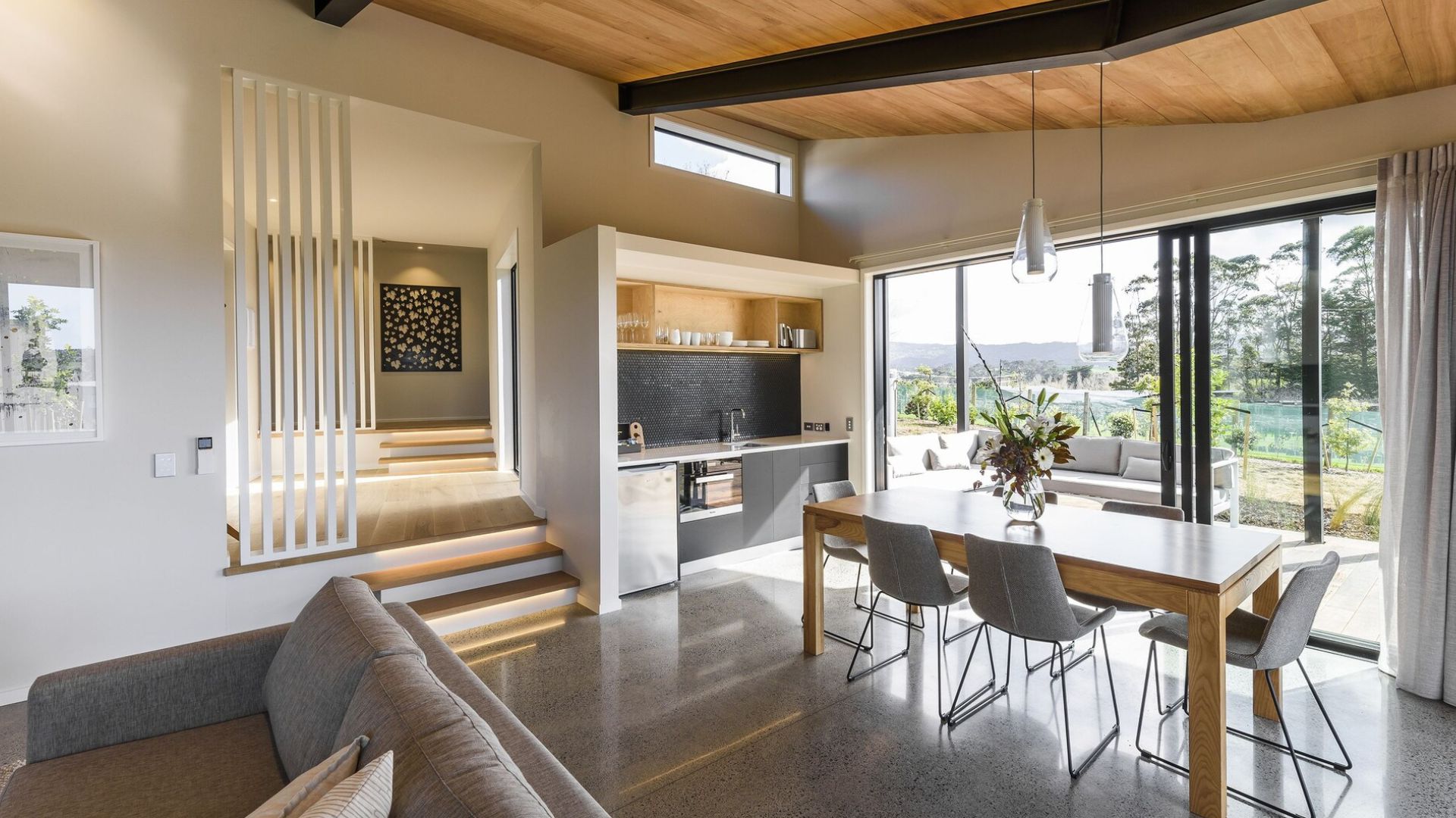 Living Area Plume Villas Matakana