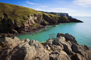Luxury Guided Crater Rim Walk View With Blue Beautiful Waters