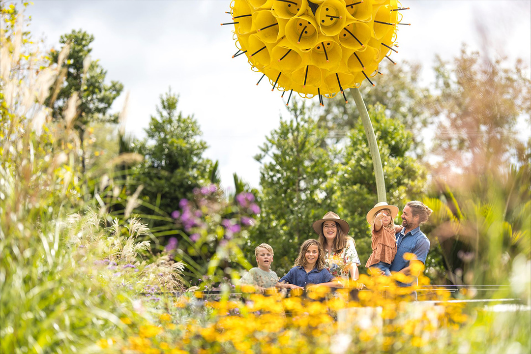 Family enjoys day at Matakana's Sculptureum