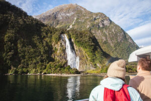 Milford Sound Glass Roof Scenic Tour Waterfall View From Boat 1080×720