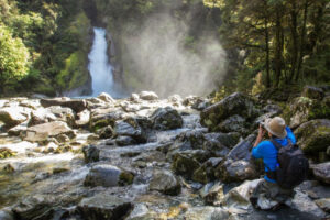 Milford Track Guided Walk Waterfall Photo Opt