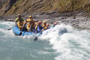 Rafting 12pm April Only Group In Raft Fighting Rapids