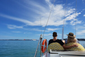 Sundowner Evening Cruise Couple Relax On Boat
