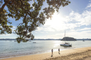View From Beach Catamaran Near Paihia
