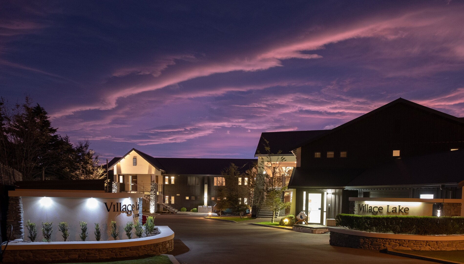 Village Lake Exterior View