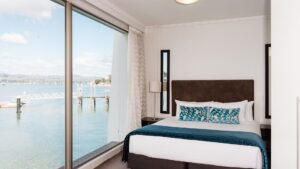 Water View Bedroom, Trinity Wharf, Tauranga