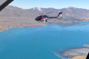 Aoraki Mount Cook Arial Of Helicopter And Mt Cook