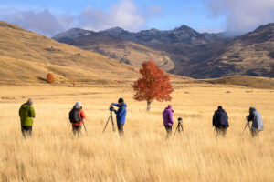 Autumn Photography Masterclass Group Prepares For Amazing Shot