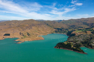 Christchurch City Scenic View From Helicopter