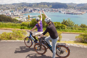 City Bike Hire Non Electric Half Day Couple Admires View On Bike Ride
