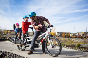 Electric Cargo Bike Hire Half Day Dad With Kids