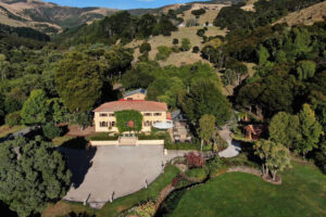 French Farm Estate By Helicopter Arial View Of Estate
