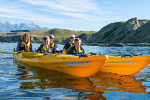 Guided Family Wildlife Experience Family In Two Kayaks