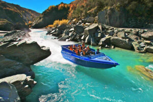 Jet Boat Tour Queenstown Jet Boat Roars Up River