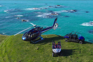 Kaikoura Helicopters Atv Adventure Helicoptor And Atv On Hill