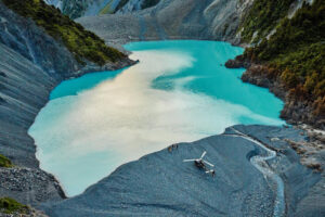 Kaikoura Ultimate Adventure Helicopter Lands Near Blue Lake