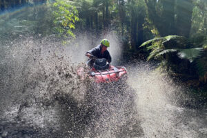 Off Road Adventure Tour Quad Rips Into Mud