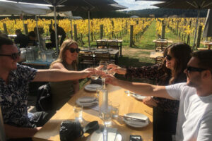 Taste Of Wairarapa Wine Delights Tour People Enjoy Food And Tasting In Outdoor Setting