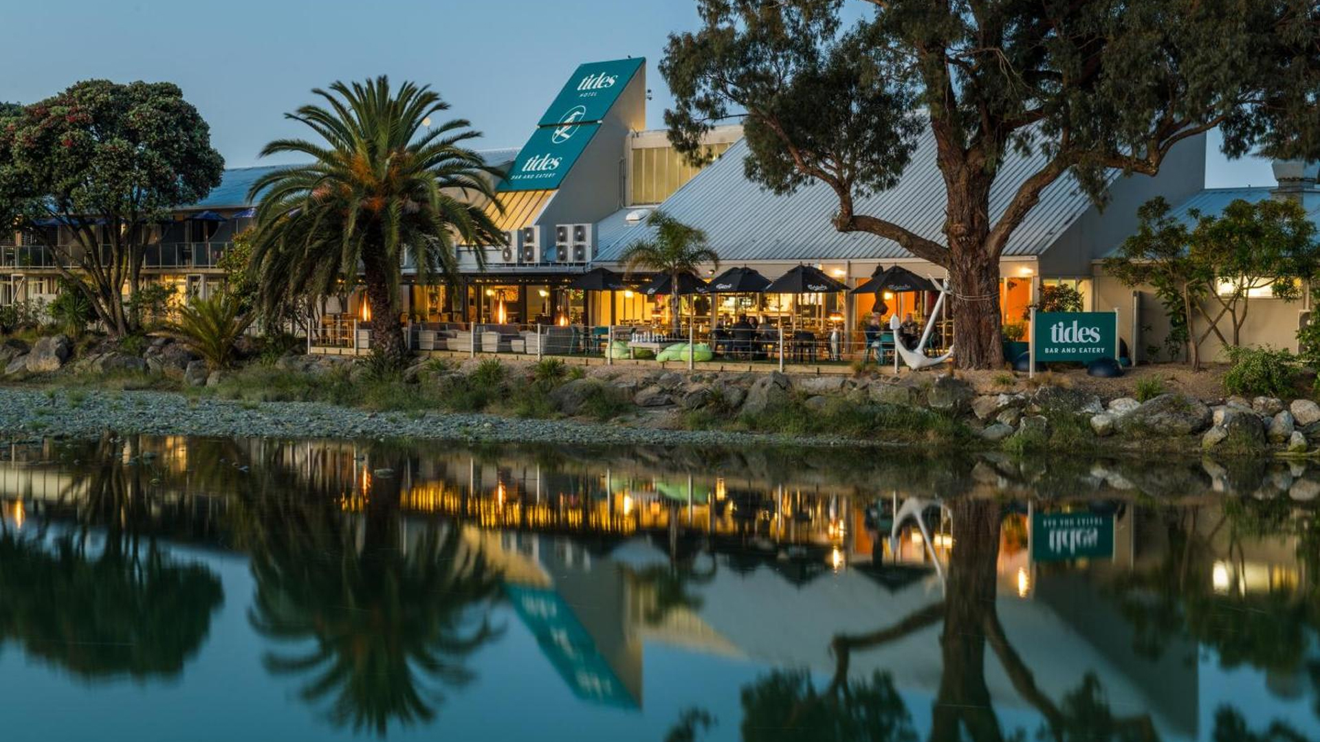 Tides Hotel Exterior With Waterfront